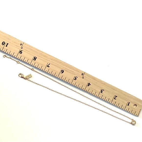 Coach Round Crystal Necklace Pendant Gold Tone 18” - Picture 7 of 8